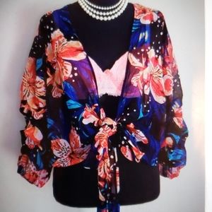 Live 4 Truth Double Ruffled Floral Top